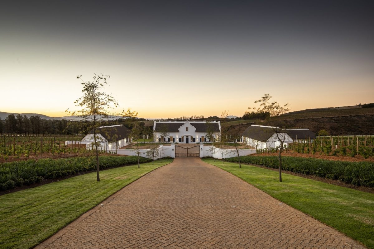A photo of a house in the winelands
