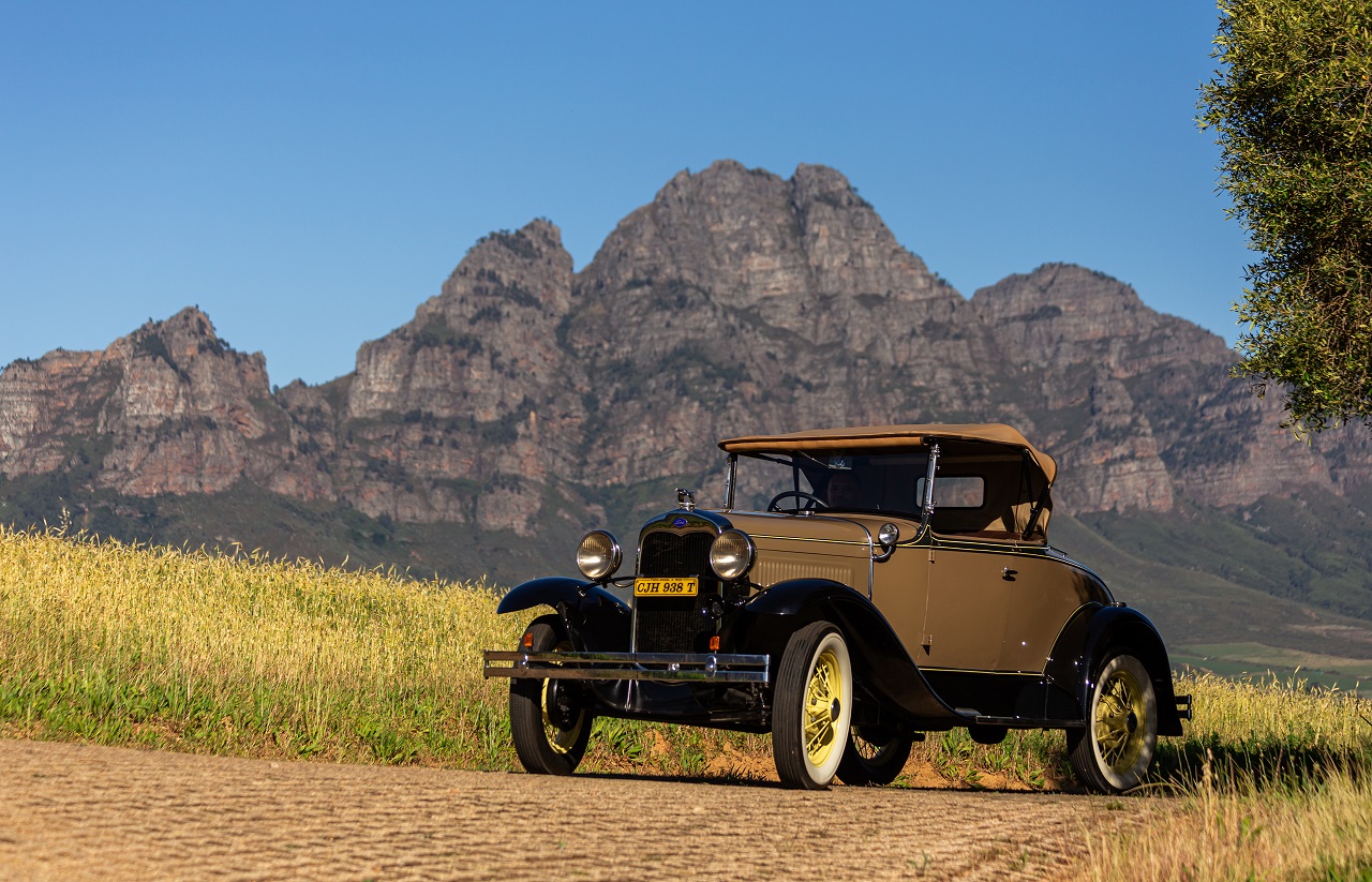 One of the cars at Franshoek Motor Museum