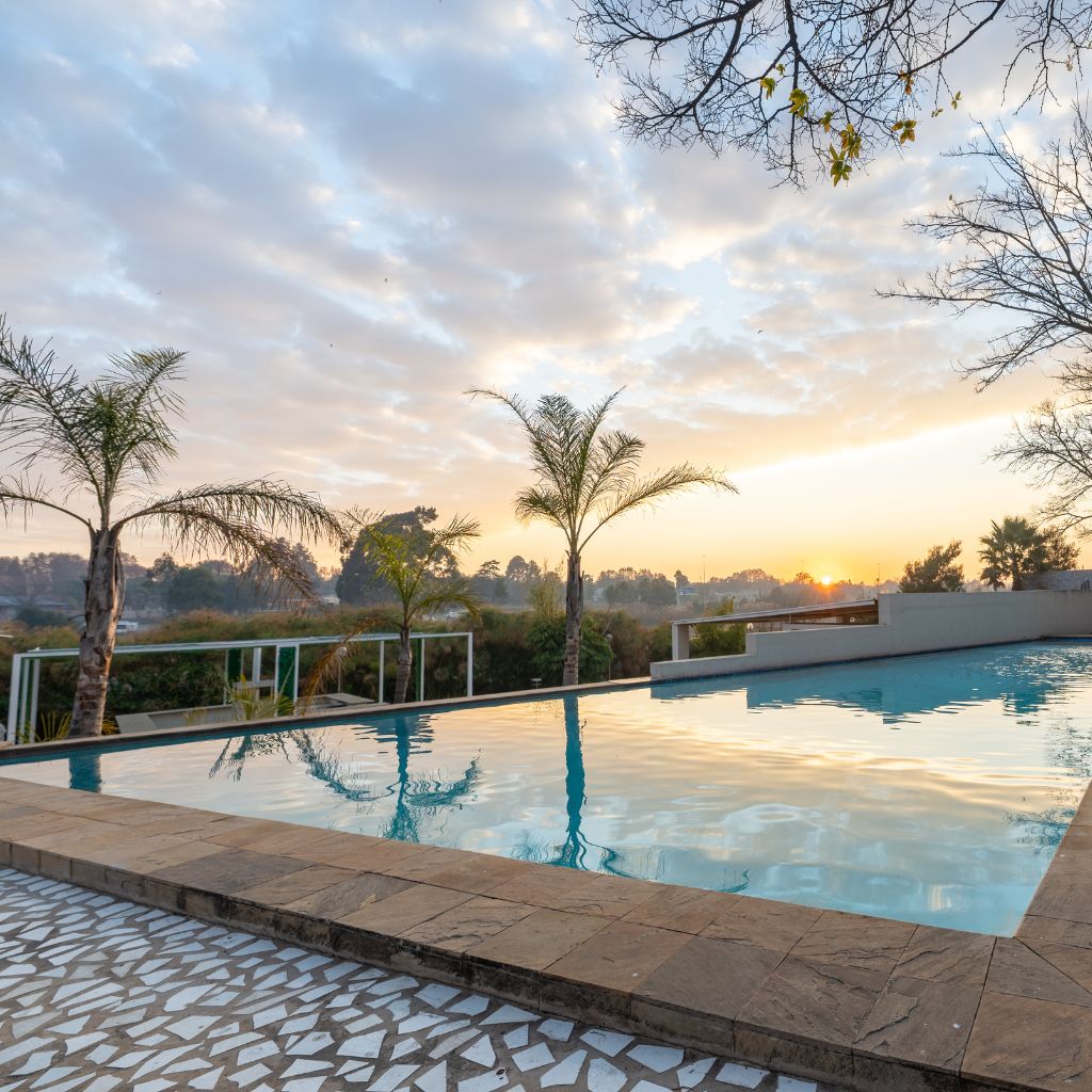A photo taken of a pool