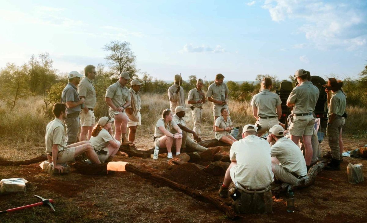 A bunch of rangers having a meeting