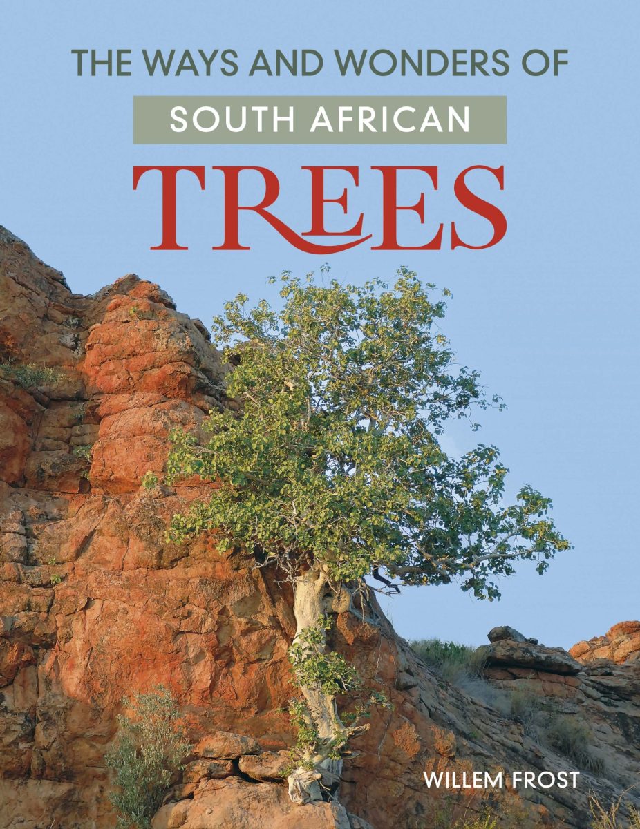 A front page cover of a book called the ways and wonders of South African Trees